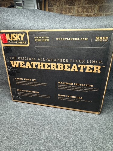 Husky Weatherbeater Mats Fit 09-14 F150 SuperCrew No Manual Frnt/2nd Row 3pc Blk - Picture 2 of 3