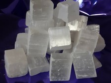 SELENITE Minerale grezzo la PIETRA DEGLI ANGELI Chakra Luna di Cristallo reiki 