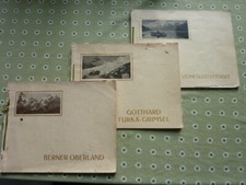 3 Bildbände von Landschaften der Schweizer Alpen 20/30er Jahre