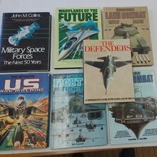 Military Combat, War Machines, Airplanes, Tanks Illustrated Hard Cover Lot of 7