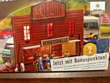 SHOOTIN GALLERY - SALOON BOOTH - HO Scale LASER CUT WOOD KIT - FALLER - NEW OOP