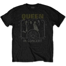Queen In Concert T-Shirt Black New
