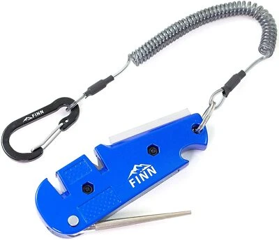 FINN Outdoors 5in1 Messerschärfer, Haken- & Klingenschärfer, Survival-Tool