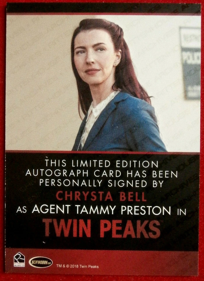 TWIN PEAKS - CHRYSTA BELL - Hand-Signed Autograph Card - LIMITED EDITION - Image 2 of 2