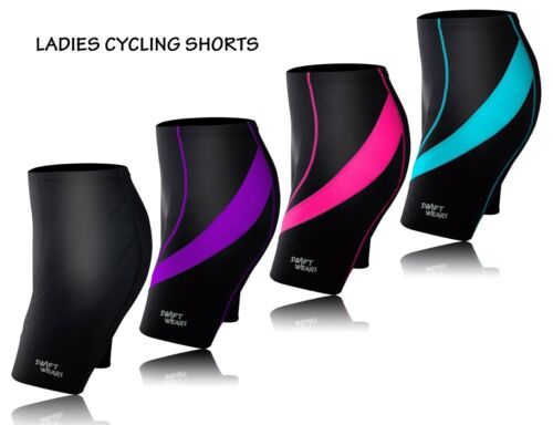 Women Cycling Tights Shorts Padded Ladies Leggings Cool Max Anti Bac Pad Bycycle - Picture 1 of 6