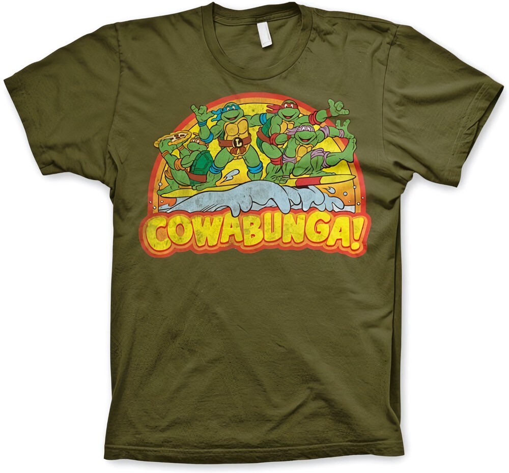 Футболка Teenage Mutant Ninja Turtles TMNT Cowabunga оливкового цвета 5390₽