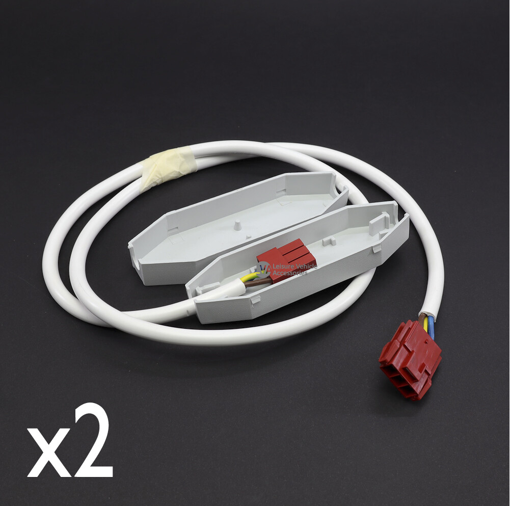 Mains Cable fits RCD Harness Caravan Camper Motorhome Boat Pre-Wired 1m x2 ME2.5