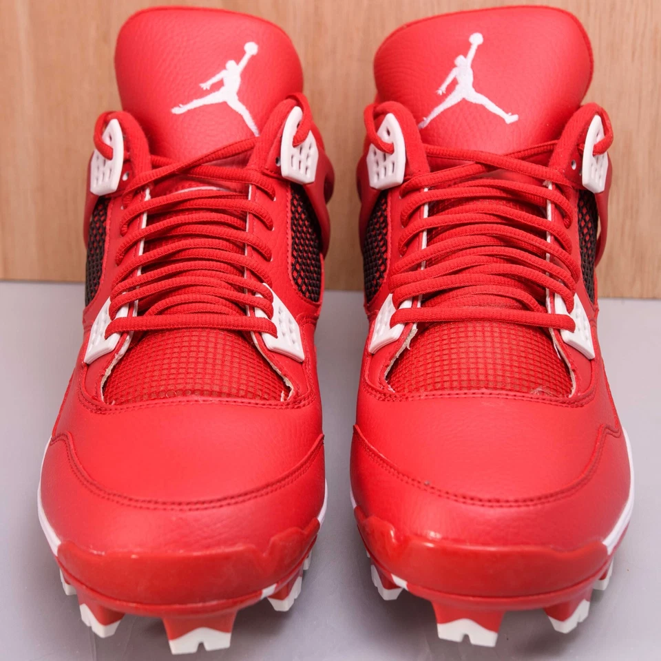 Chuteiras masculinas Jordan IV retrô MCS vermelho academia tamanho 14 - 2015 novas na caixa 807709 601 - Imagem 3 de 4