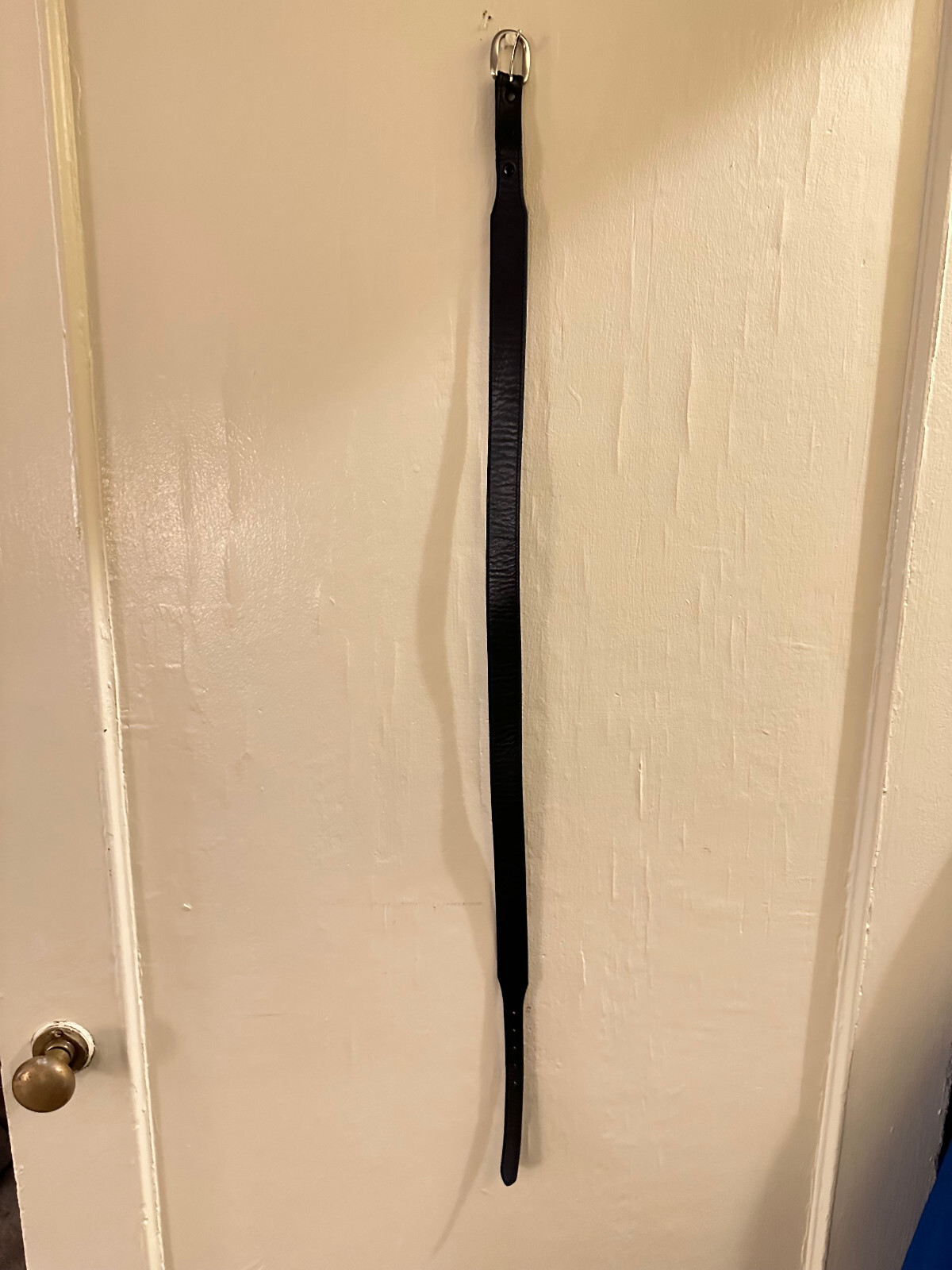 vintage Women Black  Leather   Belt Medium  38