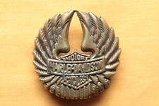 Vintage Solid Brass Harley Davidson Wings Bikers Belt Buckle