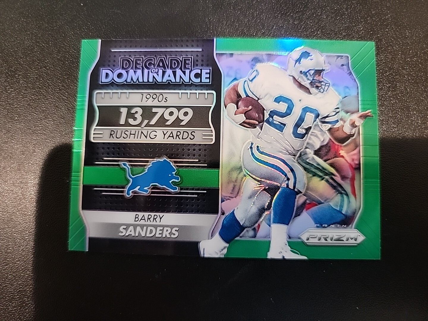 2016 Panini Prizm Silver Prizms Decade Of Dominance 1990's Barry Sanders -LIONS-