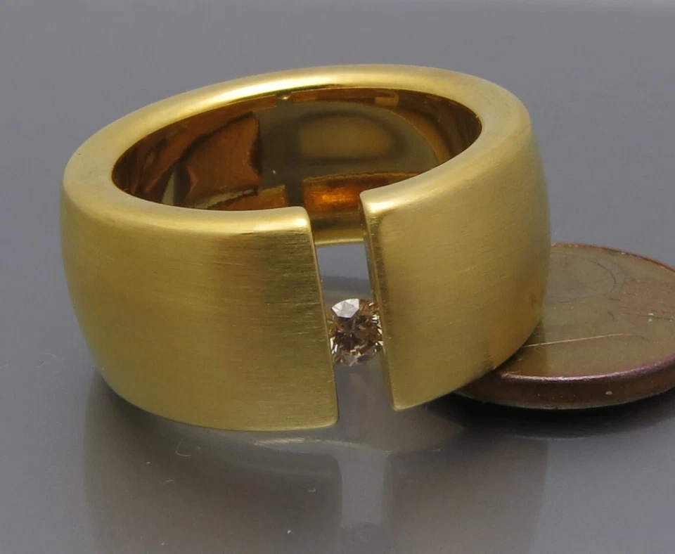 REIF-DESIGN - SCHICKER BRILLANT SPANNRING - AUS EIGENER GOLDSCHMIEDE - Bild 4 von 4