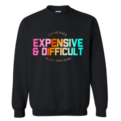Expensive and Difficult Rainbow T Shirt, Long Sleeve, Sweatshirt and Hoodie