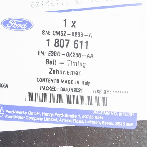 NEW FORD ECOSPORT MK2 TIMING BELT 1807611 E3BG6K288AA ORIGINAL eBay