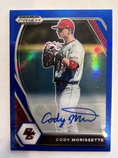 2021 PANINI PRIZM DRAFT BLUE #/99 AUTO AUTOGRAPH ROOKIE RC CODY MORISSETTE 