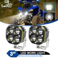 COLIGHT 2pcs 3'' LED Work Light  For Raptor 700 R 125 250 Banshee 350 YFZ ATV