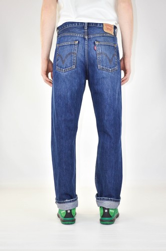 Dark Blue Classic Fit Denim Jeans Size 
