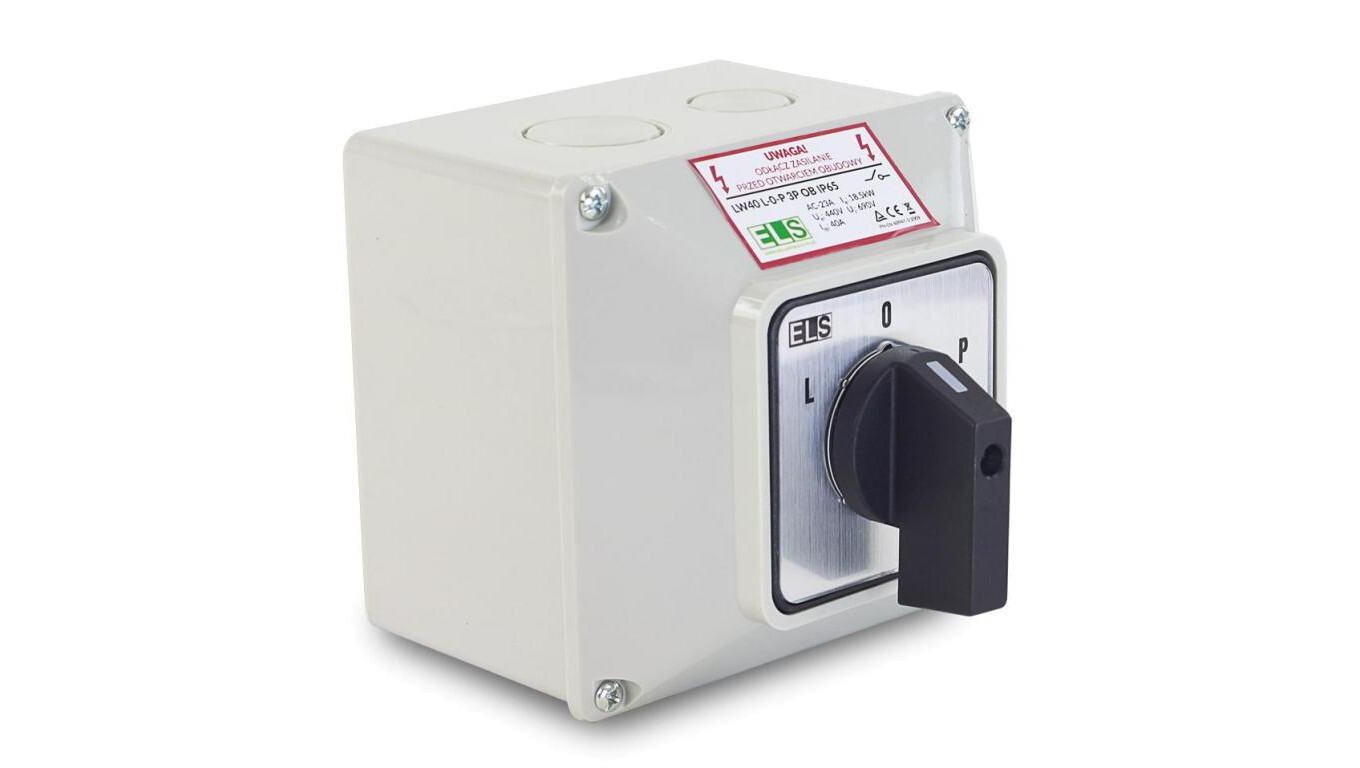 Cam switch L-0-P 63A 3P in IP65 housing / LW63 L-0-P 3P OB /T2UK
