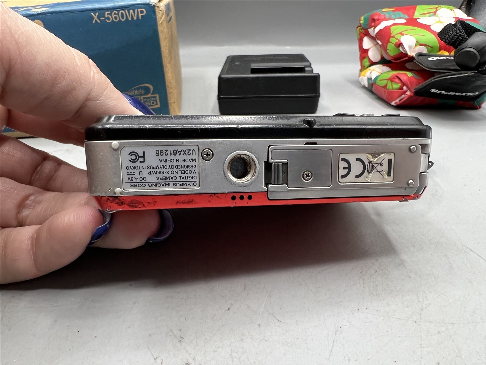 OLYMPUS X560WP XSERIES 10MP WATERPROOF DIGITAL CAMERA RED BUNDLE WORKS GREAT eBay