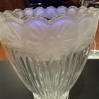 2 Vertical Ribbed Frosted Floral Rim Lampshade — photo 5
