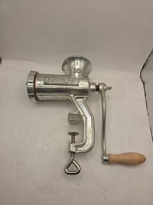 Vintage Porkert #10 Professional Meat Grinder Cast Iron Made in Czech Republic