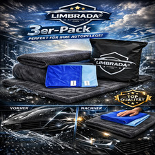 Mikrofaser Trockentuch XXL 50x80 Cockpit 1500 GSM Profi Auto Pflegemittel Set