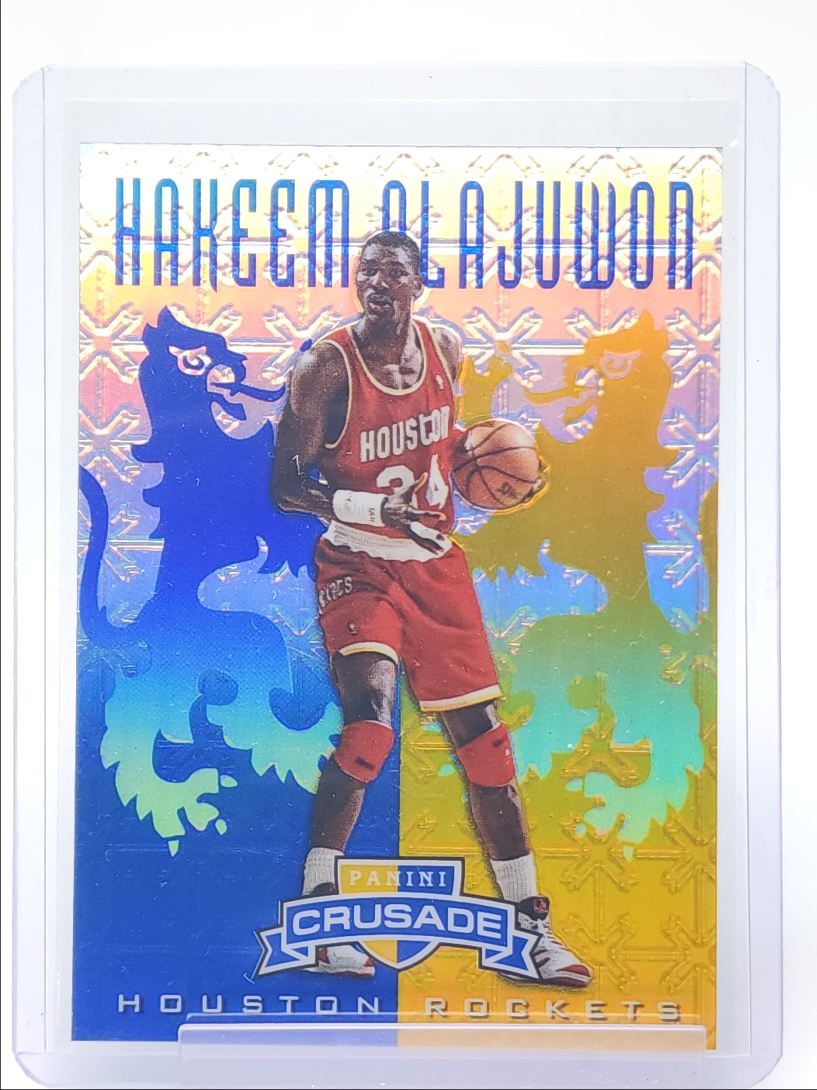 HAKEEM OLAJUWON 2012-13 PANINI CRUSADE BASKETBALL BLUE ROCKETS Q0333