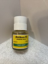 Vintage Pelikan Drawing Ink Deep Green 1 Fl Oz