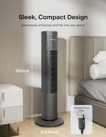 Pelonis 30-Inch Advanced Bladeless Tower Fan with Remote Control, 3...