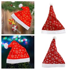 Schneeflocken Weihnachtsmütze, Mütze für Erwachsene, Weihnachtskostüm