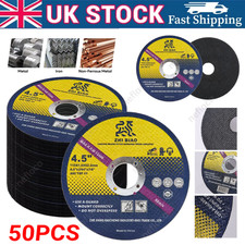 50X 115mm Ultra Thin 1mm Metal Cutting Blade Disc For Steel & Stainless Angle UK
