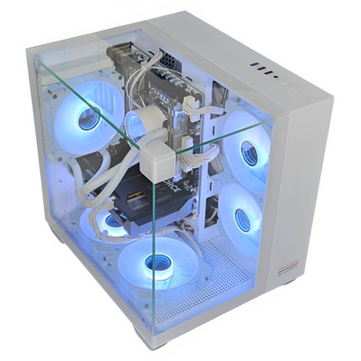 Gaming PC TRIORAMA WHITE | RTX 3050| 16GB RAM 240GB SSD| 10 Kerner | Wasserkühl.