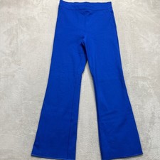 SPANX Pants Women Medium Tall PerfectFit Kick Flare Leg Ponte Royal Blue Trouser