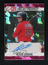 2021 Leaf Pro Set Metal 1990 Base Pink Crystals 4/10 Blaze Jordan Auto uk2