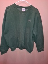 Vintage Discus Logo Athletic XL Crewneck Sweatshirt USA Made Green 90s Athletic