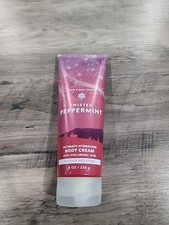 Bath and Body Works Twisted Peppermint Body Cream Full Size 8 oz New
