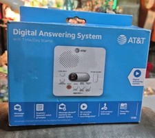 AT T 1740 Digital Answering System With Time and Day Stamp - White