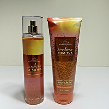 Bath and Body Works SUNSET MIMOSA Lot Fragrance Body Mist Spray 8 oz Body Cream