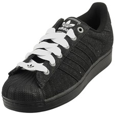 Image of adidas Superstar Ii Mens Fashion Trainers in Black - 8.5 UK