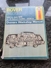 Haynes Owners Workshop Manual Rover 3500 1968 To June 1976 All V8 Saloon Models