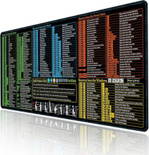 Excel/Word/Power Point/Windows 27.6L x 11.8W inches, Office-shortcuts key