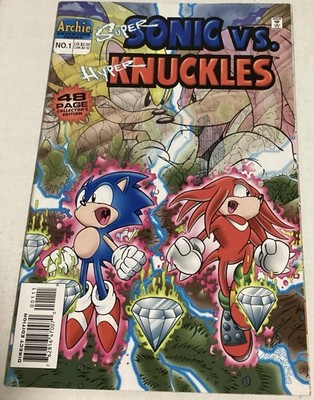 SUPER SONIC VS. HYPER KNUCKLES #1 FIRST PRINTING! COLLECTORS EDITION! LOW PRINT!