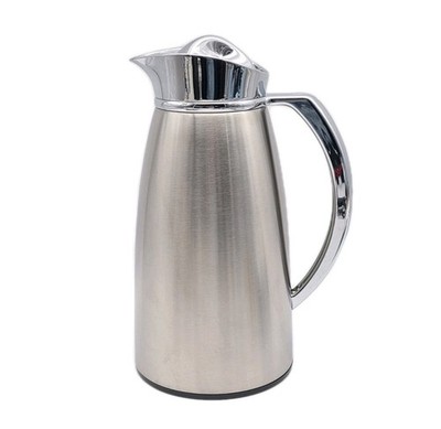 Edelstahl Isolierkanne / Thermoskanne ca. 0,9 Liter   hält Getränke lange warm