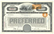 St. Louis-San Francisco Railway Company. Stock Certificate