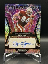 2025 Panini Prizm Black Brent Jones PS-BJS Prizmatrix Auto Mojo /25