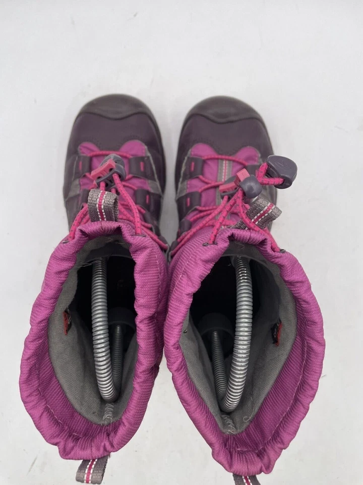 Bota de neve Keen Winterport II inverno infantil tamanho 3 rosa slip-on impermeável - Imagem 4 de 4