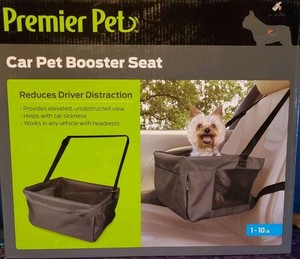 Premium Pet Car Booster Seat For Pets 10lb And Under New Unopened Box Very Cute