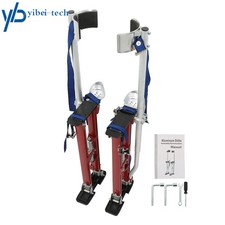 Adjustabl Aluminum Drywall Stilts Tool 24-40 In For Taping Painting Painter Red