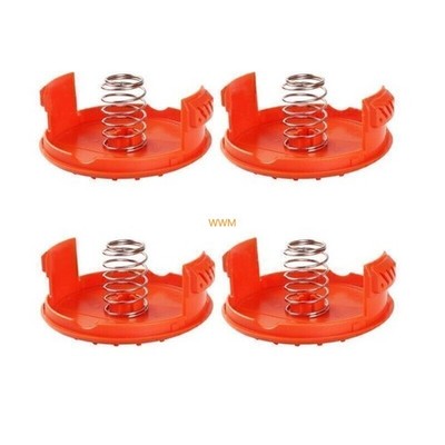 4 Pack Spool Cover for Black Decker AF-100 3ZP String Trimmer Replacement Parts