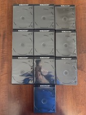 10 x Viva Elite Black 2-Disc 4K Ultra HD Black Blu-ray Cases- 5 New 5 Used